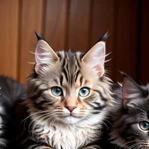 Furry Feline Friend: Adorable Gray Tabby Kitten