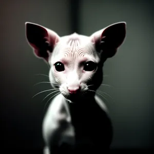 Adorable Domestic Kitten with Piercing Eyes