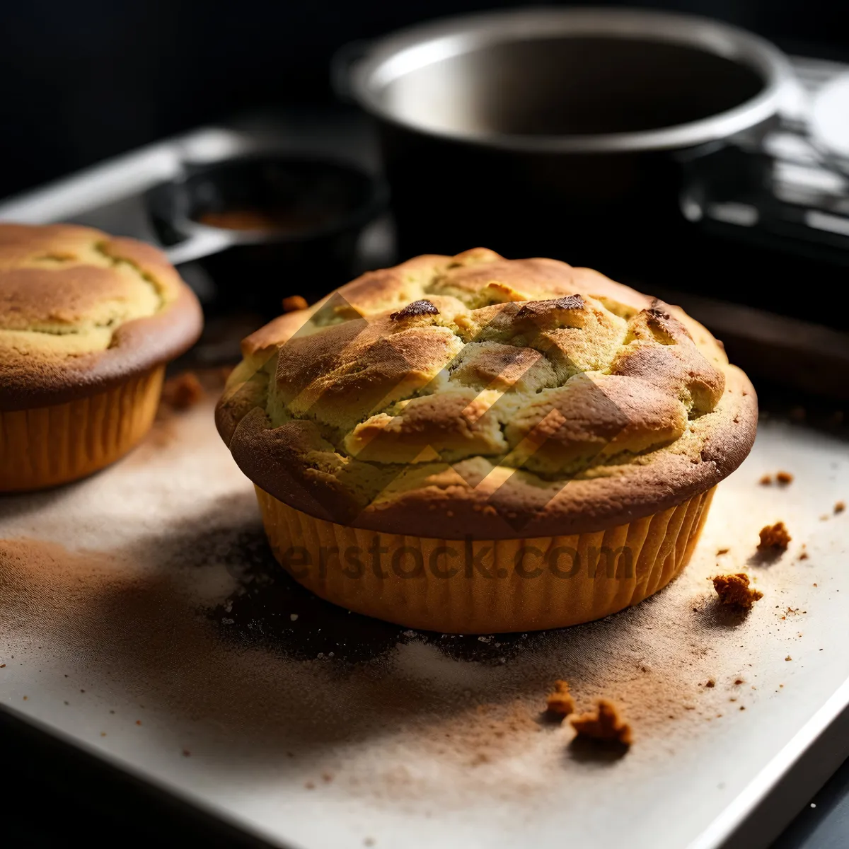 Picture of Delicious Coffee and Pastry Combo for Breakfast.