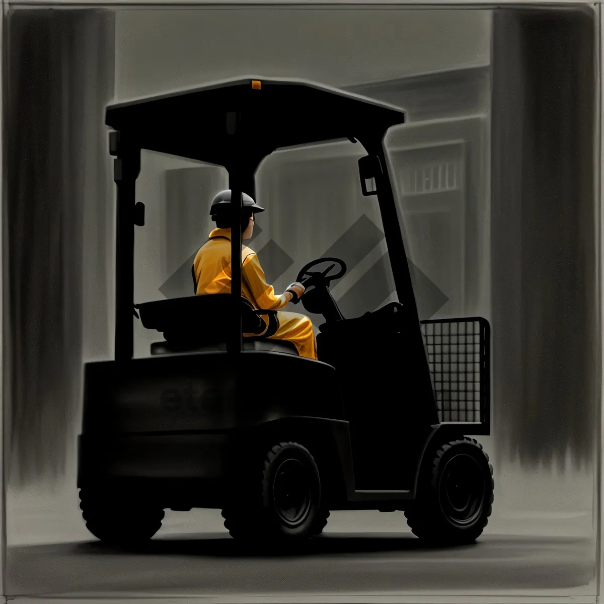 Picture of Motor Vehicle Forklift Equipment for Transportation and Industry