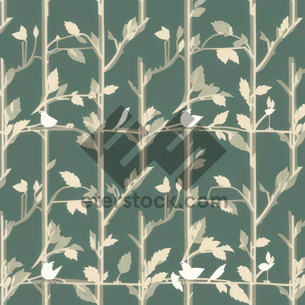 Picture of Floral Ornate Pattern for Wallpaper Design