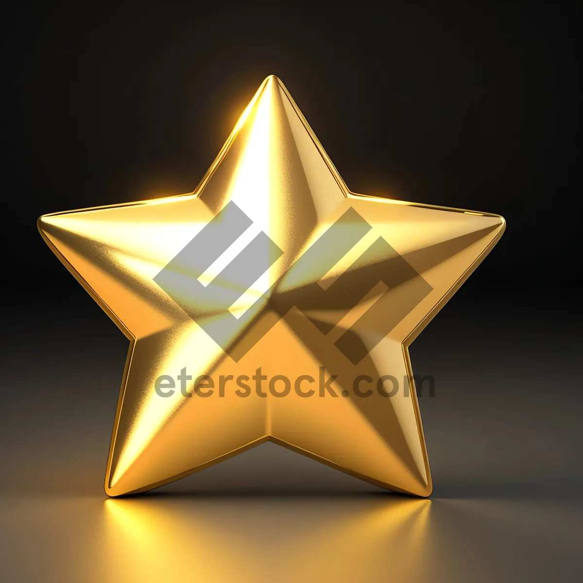 Picture of Sparkling 3D Star Symbol Design