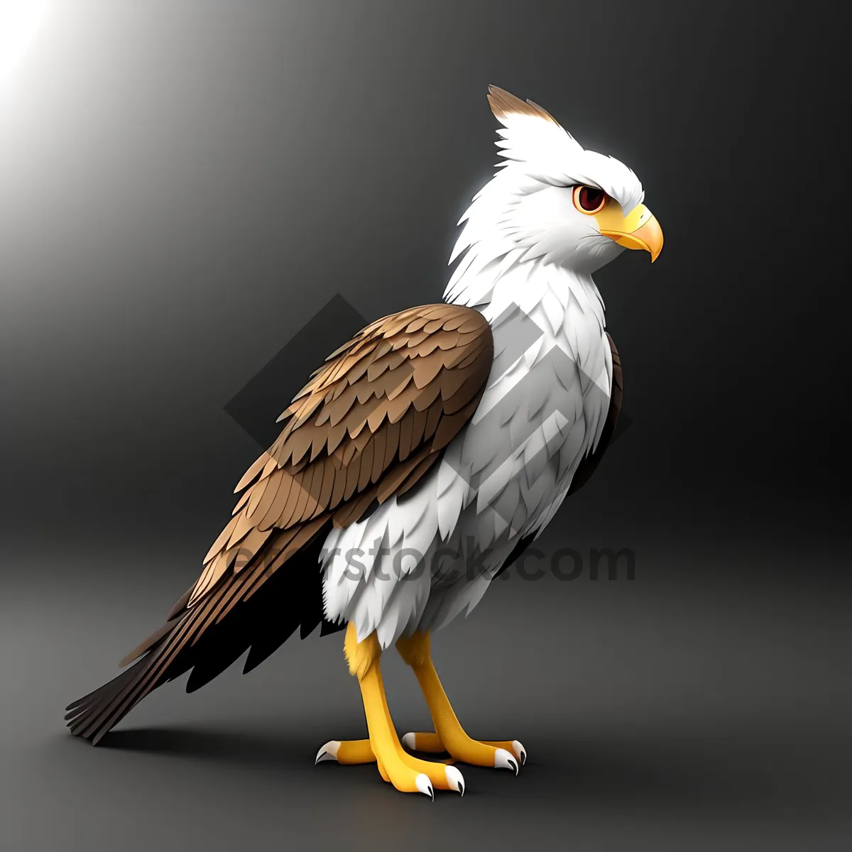 Picture of Majestic Bald Eagle with Yellow Eyes