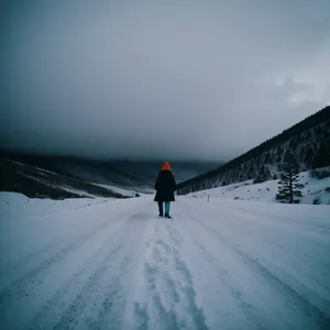 Winter Wonderland: Majestic Mountains covered in Snow