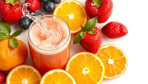 Healthy Citrus Breakfast Juice - Vitamin-Rich Refreshment