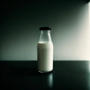 Refreshing Glass of Healthy Milk Beverage