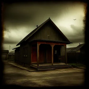Rustic Farmhouse nestled under the Sky