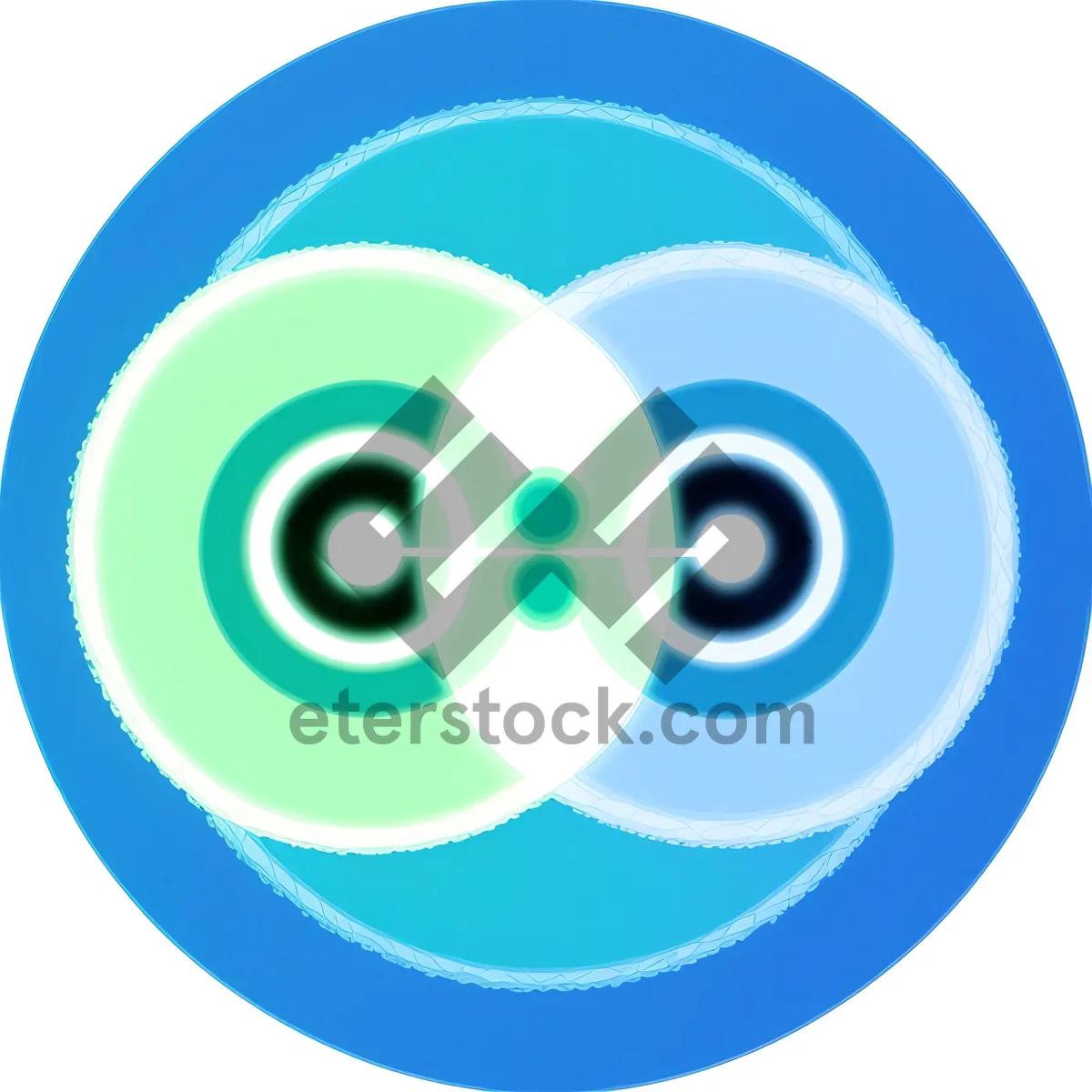 Picture of Web Button Set: Round Glass Symbol Icons