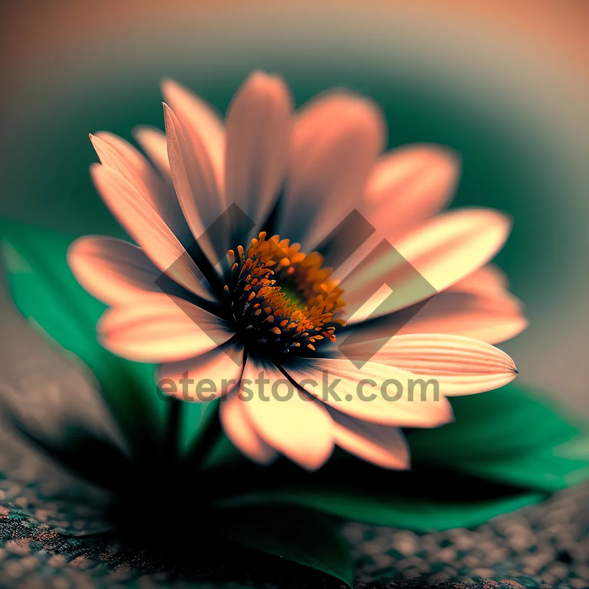 Picture of Bright Yellow Daisy Blossom in Garden