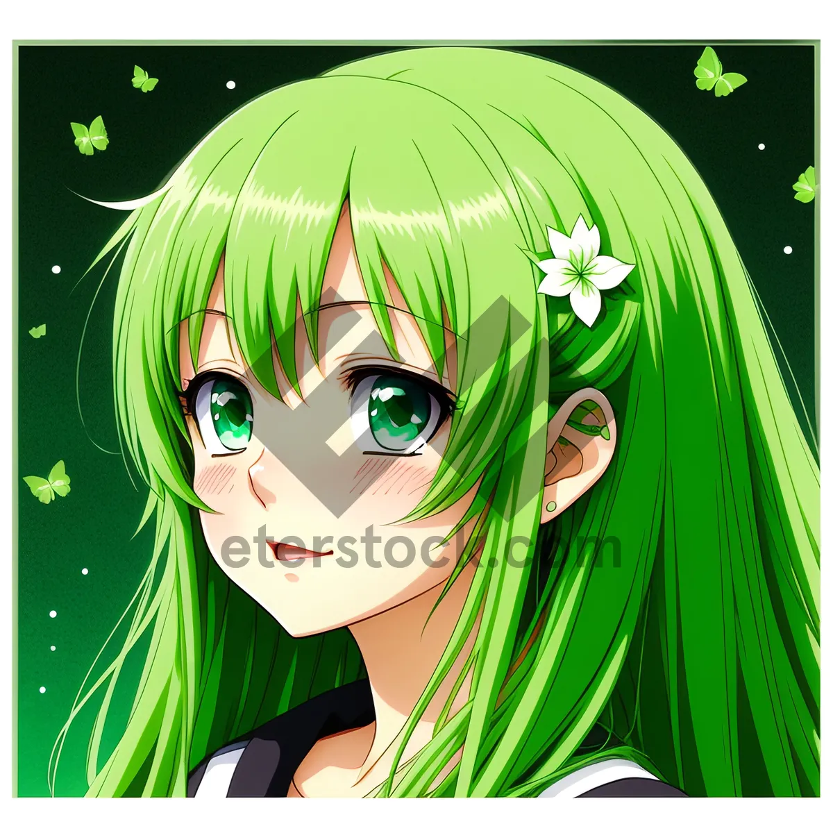 Picture of Cartoon Charm: Artistic Person with Amulet