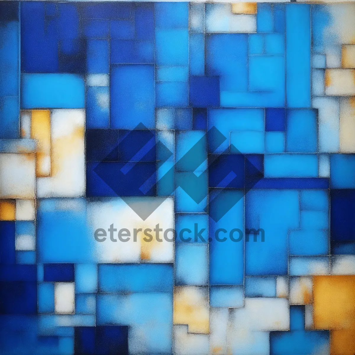 Picture of Abstract geometric 3D square wallpaper pattern texture.