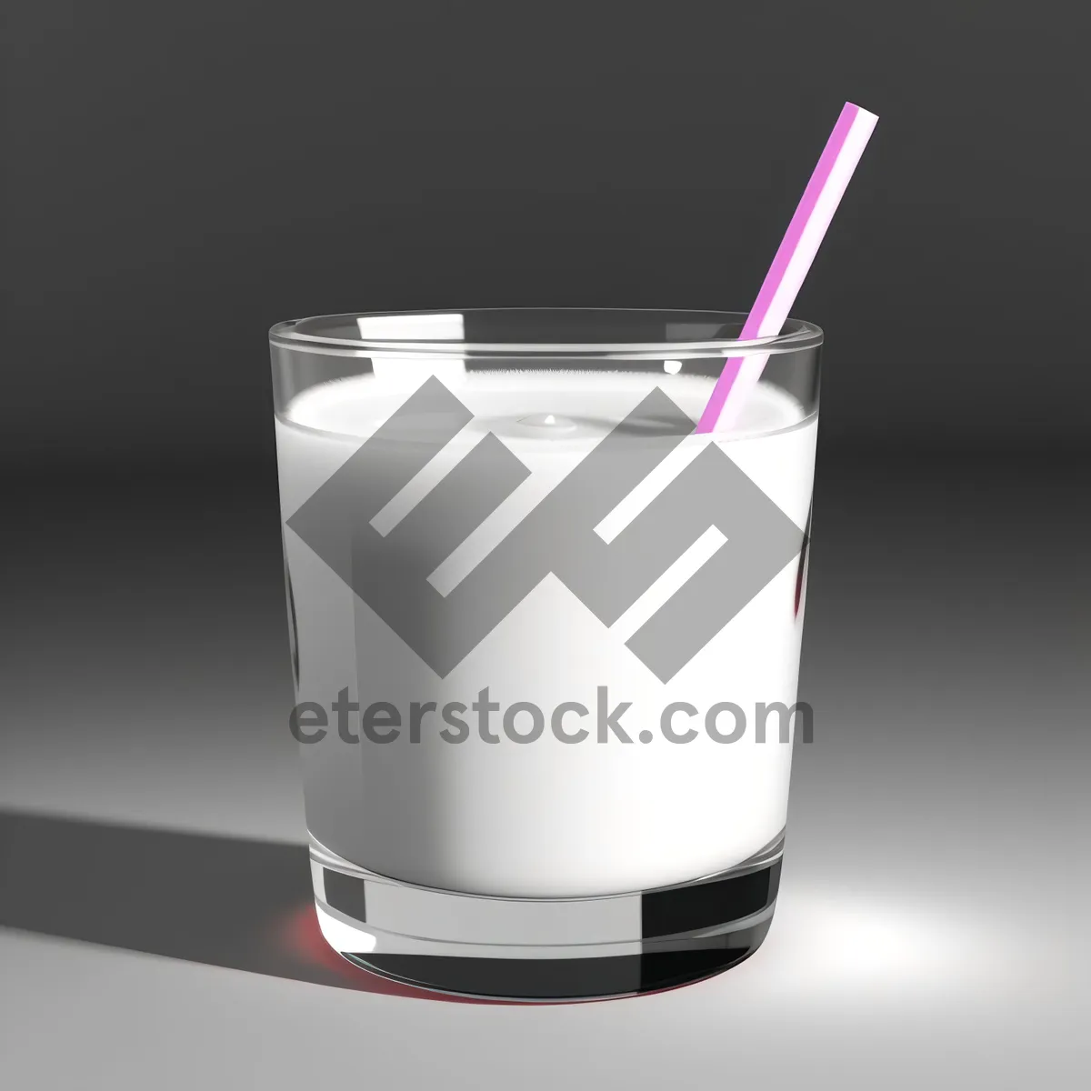 Picture of Healthy glass of milk tea with a cup