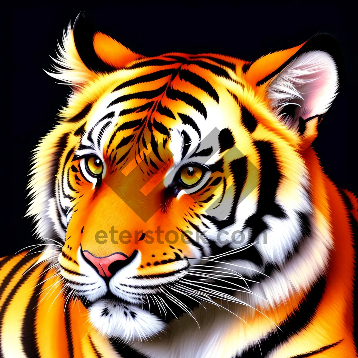 Picture of Fierce Feline in Striking Stripes