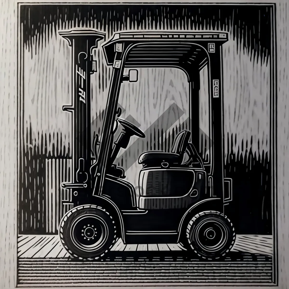 Picture of Wheeled Forklift Truck - Efficient Industrial Transportation