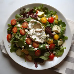 Healthy Grilled Chicken Salad with Roasted Vegetables