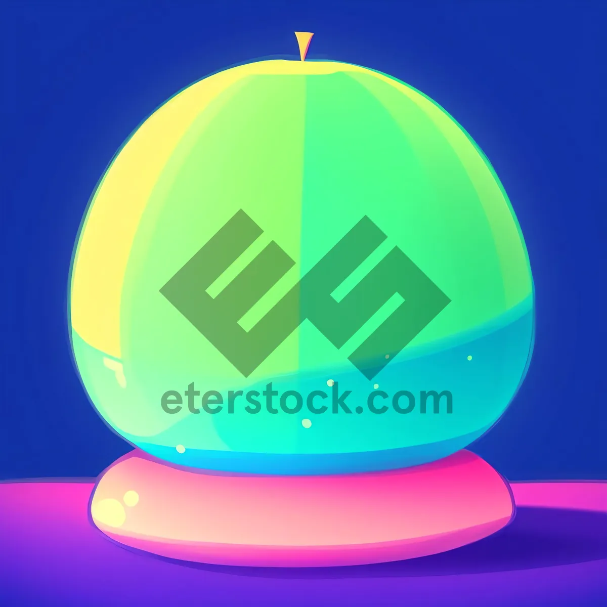 Picture of Vibrant Glowing Round Button