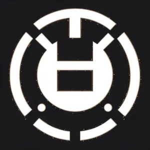 Black 3D Round Button Icon Design