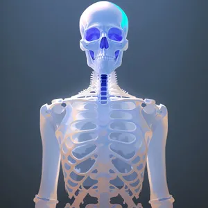 Anatomical 3D X-ray of Human Skeleton