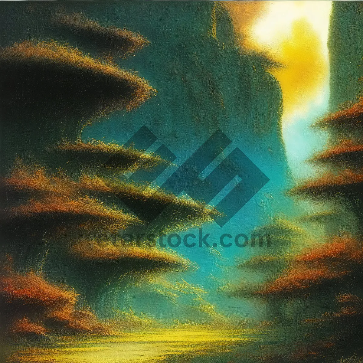 Picture of Fractal Flame Artwork Design in Acrylic