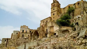 Medieval Castle Tower in Historic Fortress Landscape