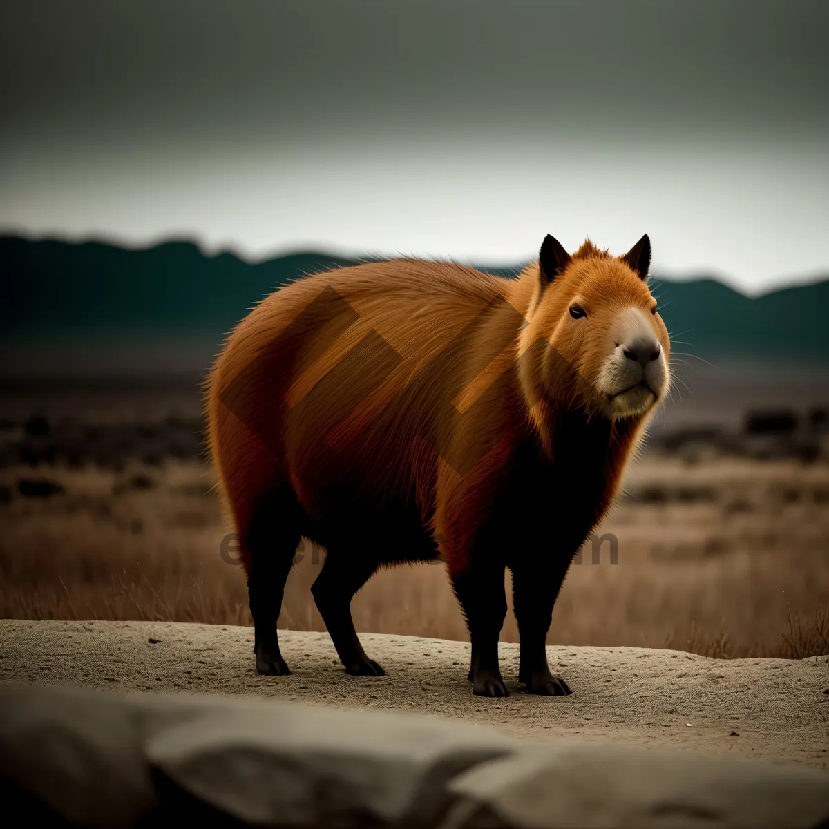 Picture of Majestic Equine Grace in Rural Pasture