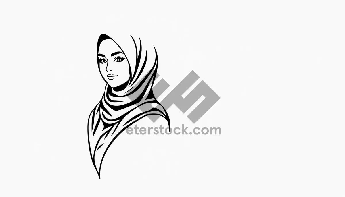 Picture of Black cat haircut silhouette cartoon design