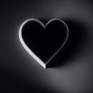 Shiny 3D heart-shaped gem graphic.