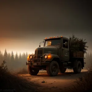 Yellow Snowplow Truck Clearing Road During Winter