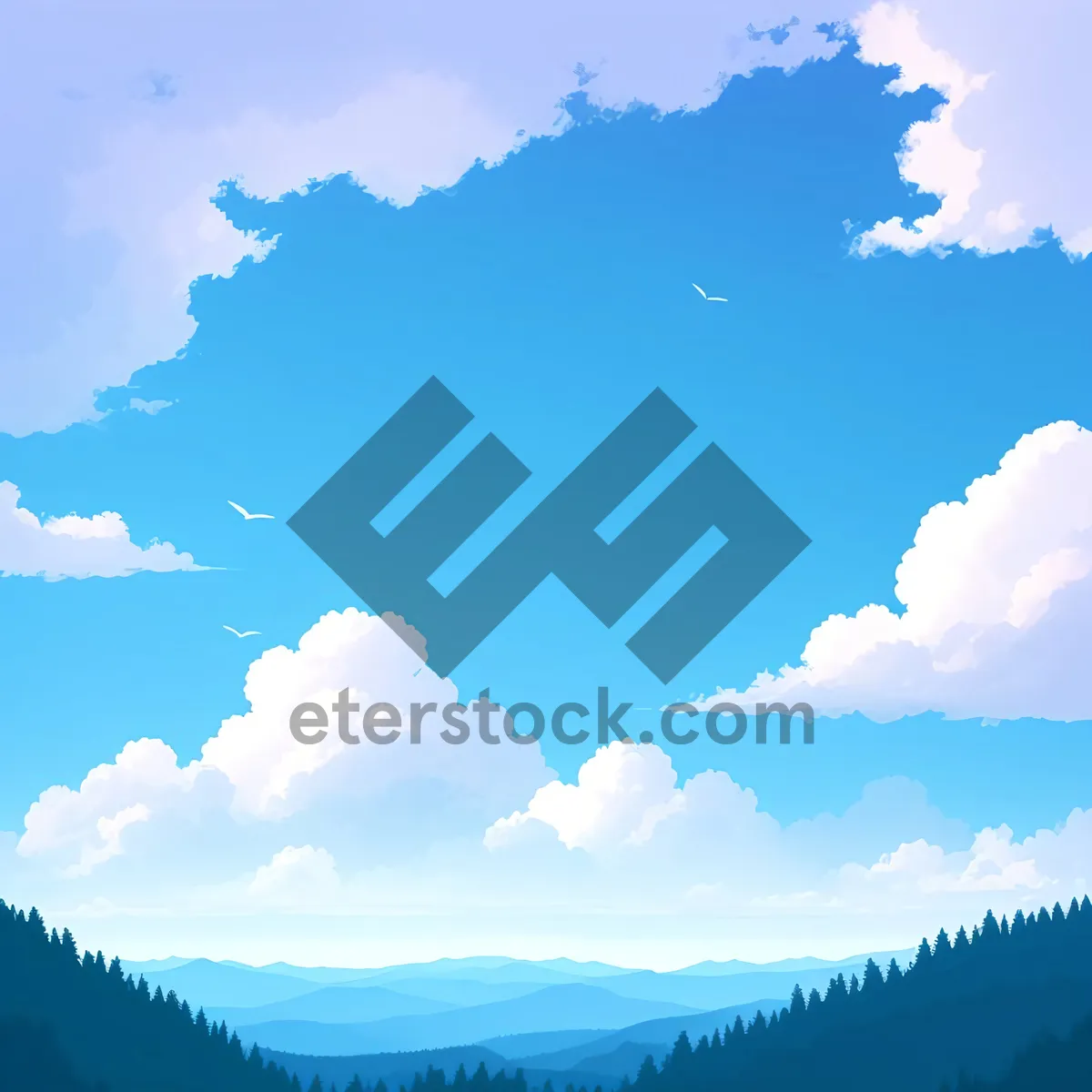 Picture of World Atlas: Sky Map with Global Geography and Clouds