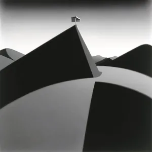 Dynamic 3D Graphic Symbol Art Design