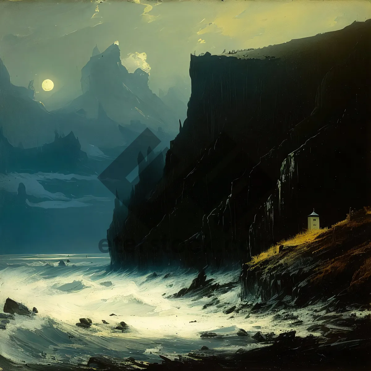 Picture of Serenity of Coastal Mountains and Ocean