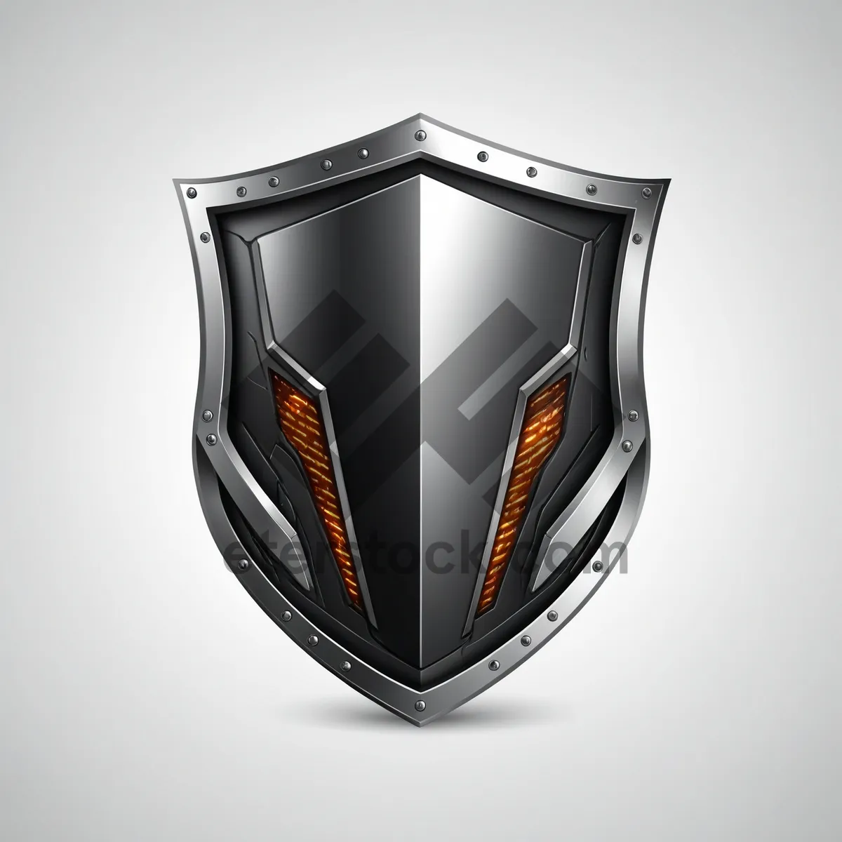 Picture of Shiny glass gem symbol icon with heraldry design