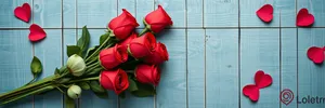 Romantic Valentine's Day Bouquet of Roses