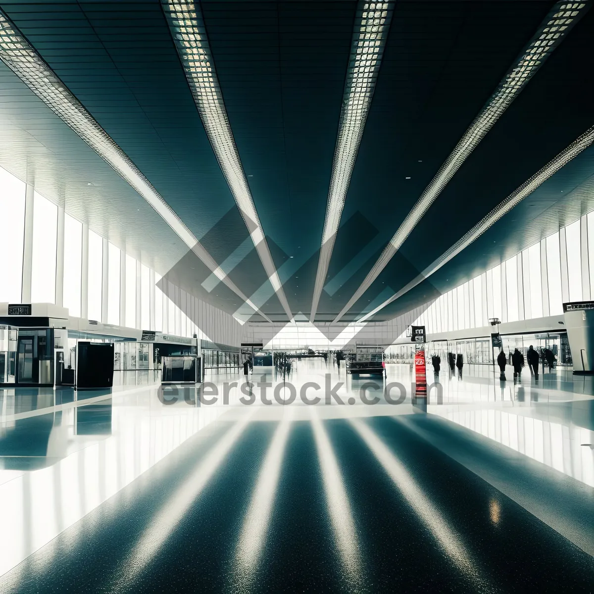 Picture of Urban Transport Hub - Modern Glass Passageway