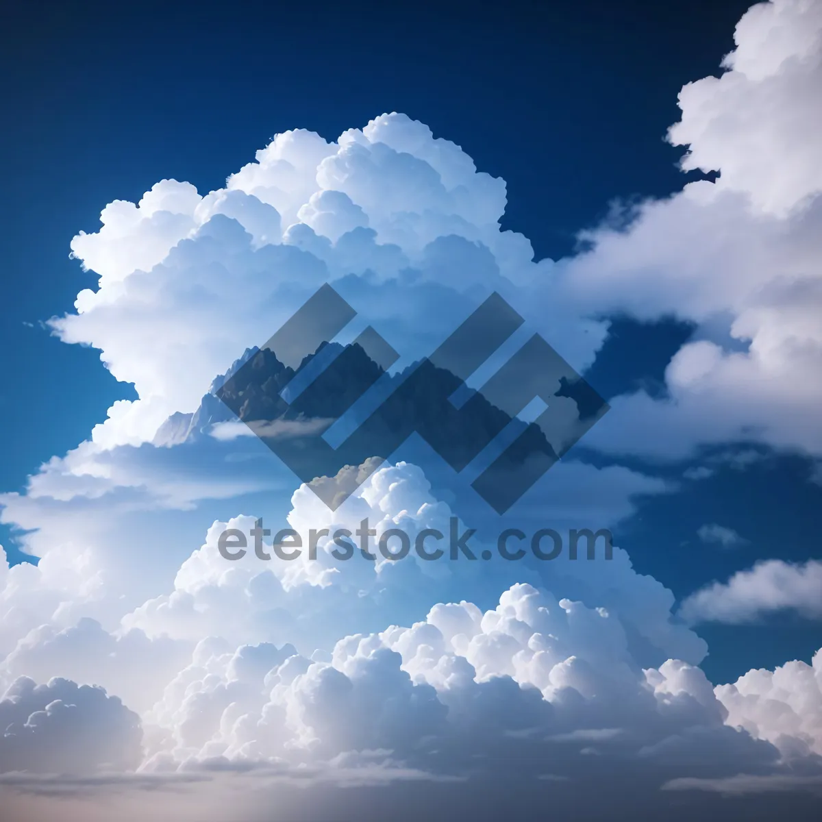 Picture of Vast Sky: A Blend of Sunshine and Clouds