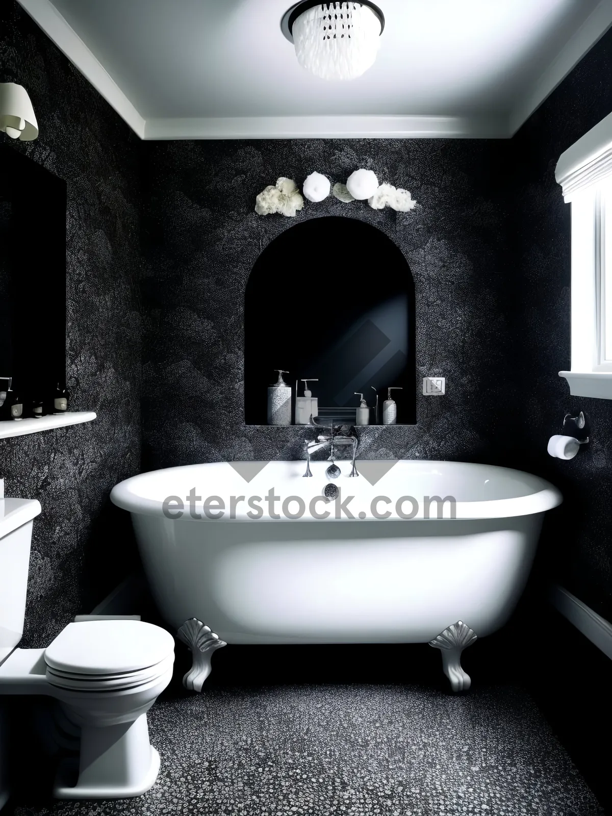 Picture of Modern Luxury Bathroom with Clean Tile Design