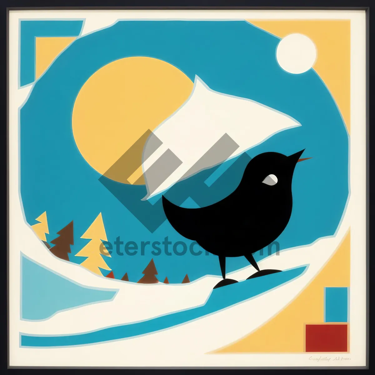 Picture of Artistic Cartoon Lookout Icon Design