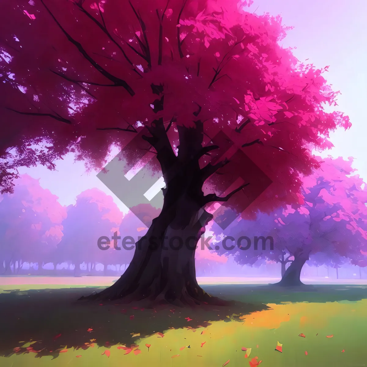 Picture of Starlit Fireworks Spectacular over Night Sky