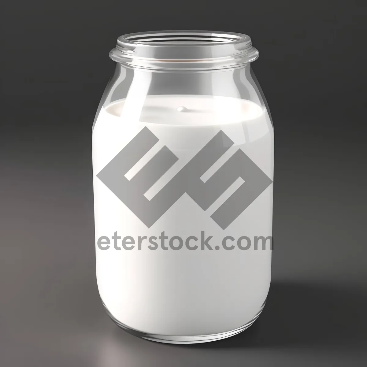 Picture of Healthy Milk in Glass Bottle - Refreshing Dairy Beverage