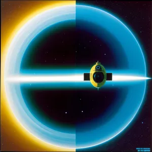 Cosmic Digital Space Art - Light Planet CD Wallpaper