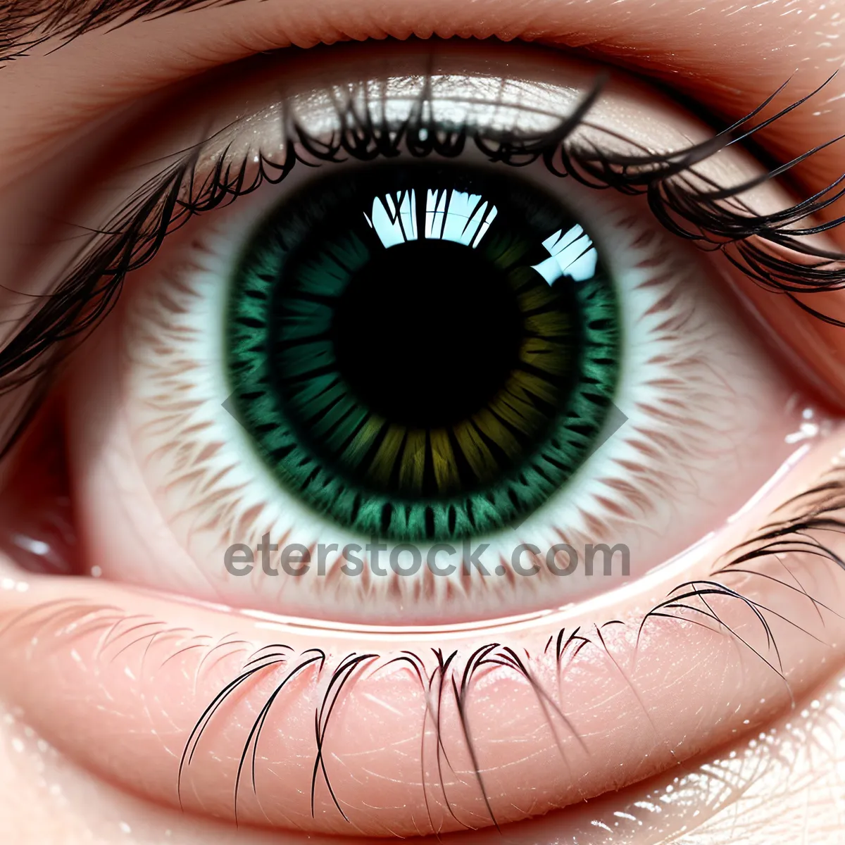 Picture of Vibrant Iris: Intense Eye Color and Light