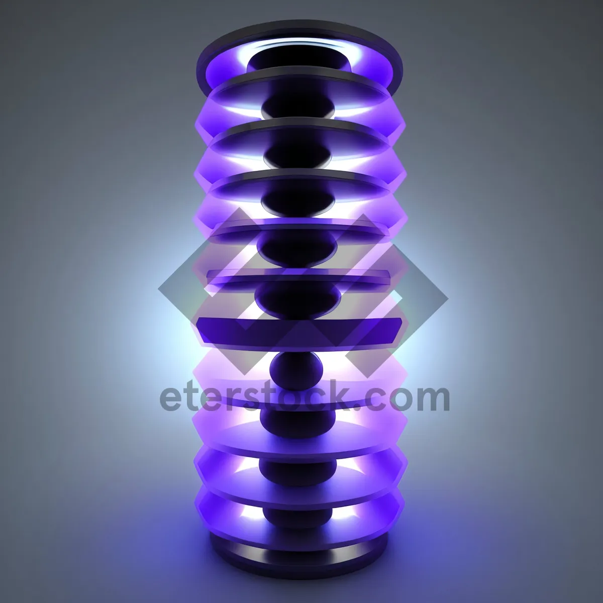 Picture of 3D Business Calculator on Elastic Coil Spring