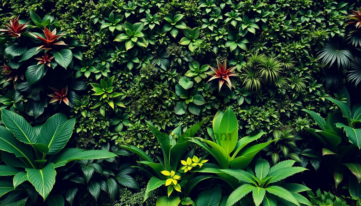 Picture of Umbrella Tree in Summer Garden