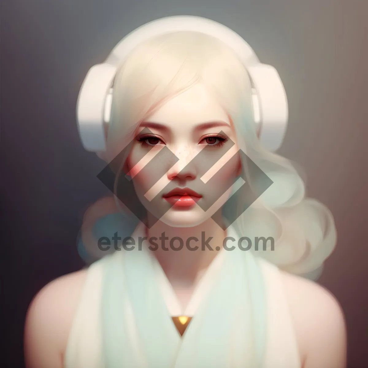 Picture of Natural Beauty: Closeup Portrait of Attractive Lady