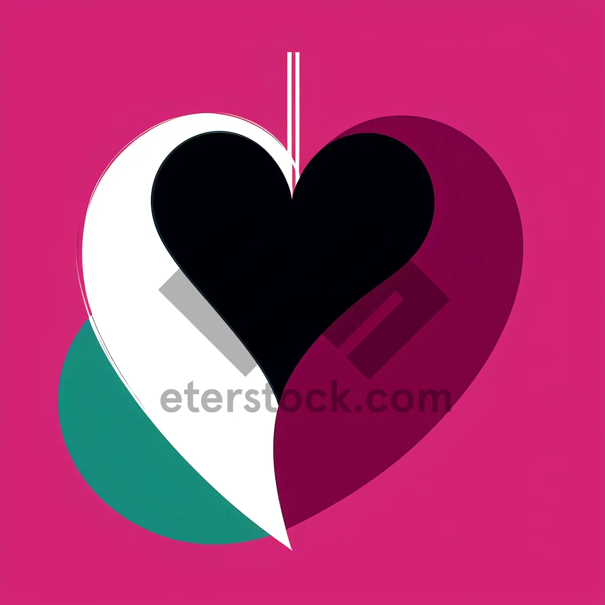 Picture of Romantic Valentine's Love Icon Heart Design