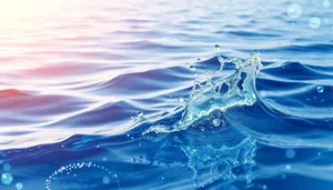 Clear Ocean Wave Splash Concept Freshness