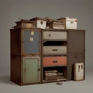 Vintage Wooden Locker for Secure Storage