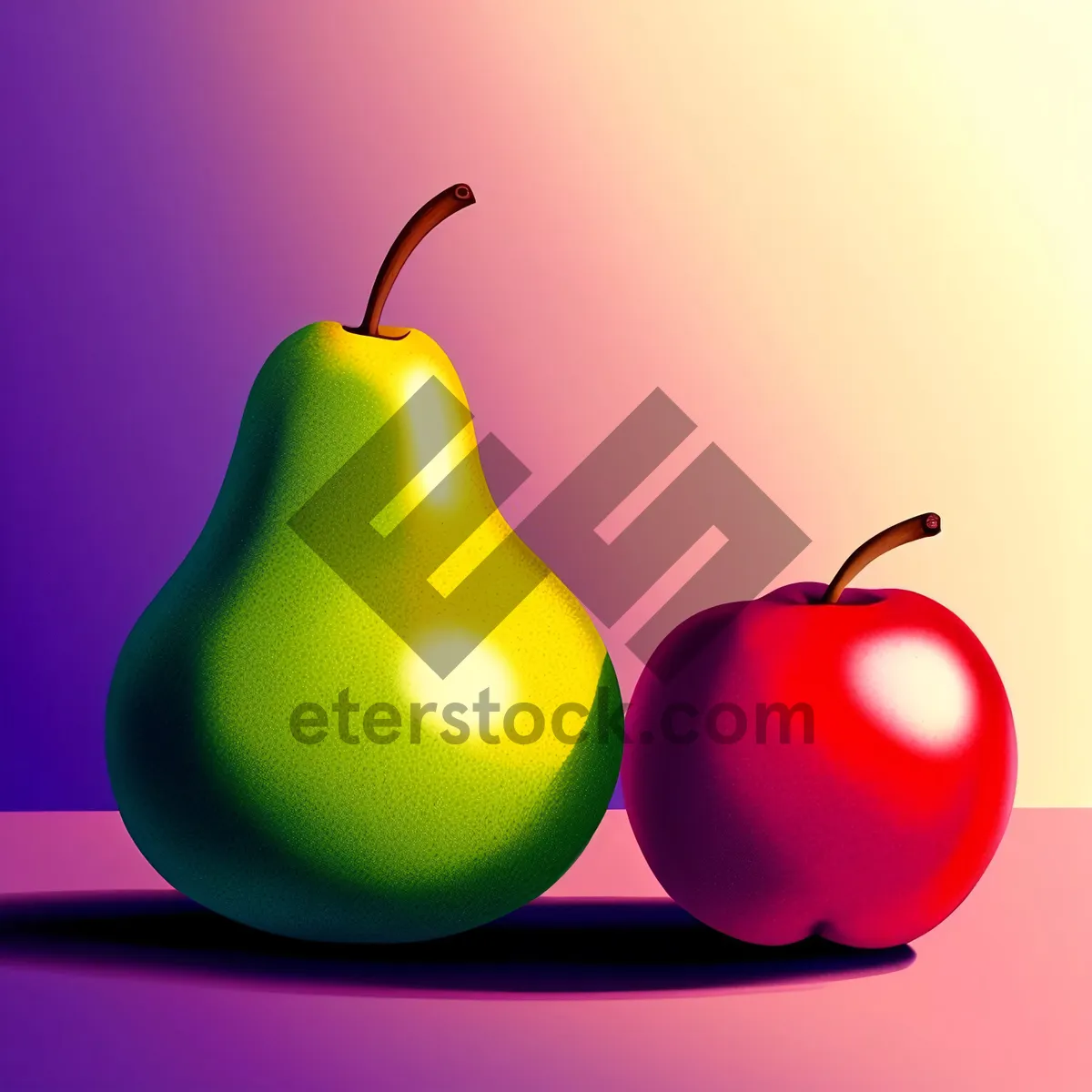 Picture of Juicy Dew: Ripe Apple, Healthy Fruit