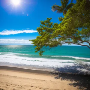 Exotic Tropical Paradise: Sun-Kissed Beach Bliss