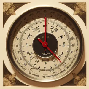 Vintage Timepiece: A Classic Antique Clock on a Compass Dial